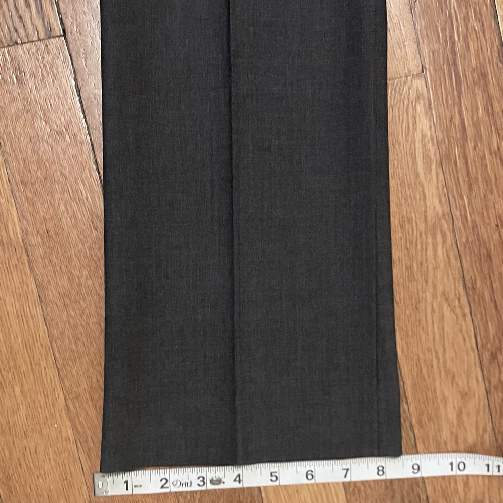 Theory Charcoal Gray pants sz 4/low rise-15” waist 34” inseam - Picture 5 of 13